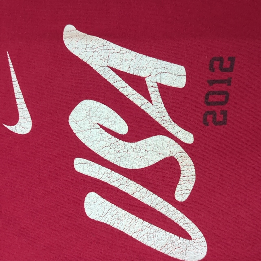 Nike Regular Fit Tee Team USA, London Olympics 2012 Medium Red - Picture 3 of 6